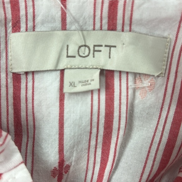 Red Stripe Print Maxi Dress - Loft - Picture 3 of 4